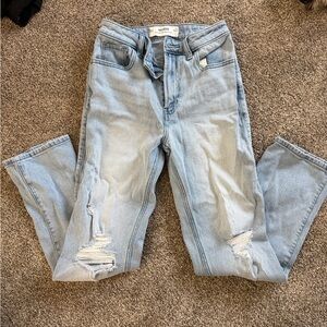 Hollister Light Blue Straight Leg Jeans